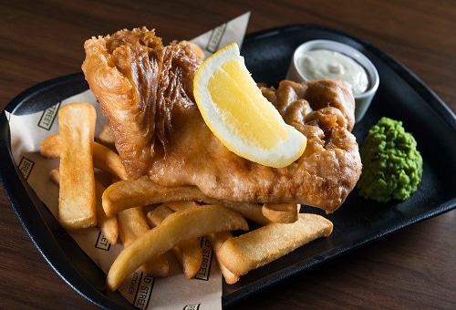 Fish and Chips di Bread Street Kitchen